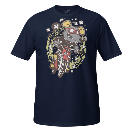 Motorcross Rabid Rat Cotton Unisex T-Shirt