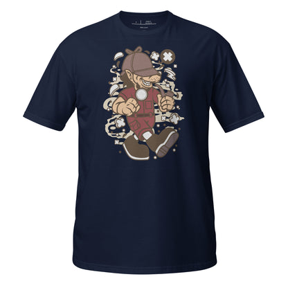 Detective Wacky Wolf Cotton Unisex T-Shirt