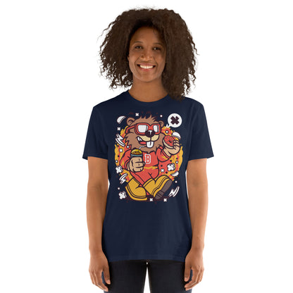 The Chillin Bam Bam Beaver Cotton Unisex T-Shirt