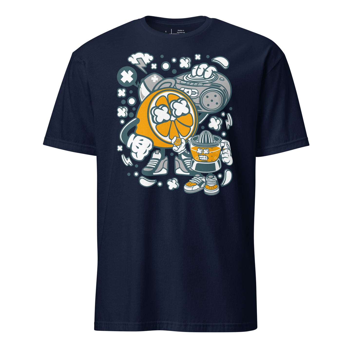 Orange Boombox Cotton Unisex T-Shirt