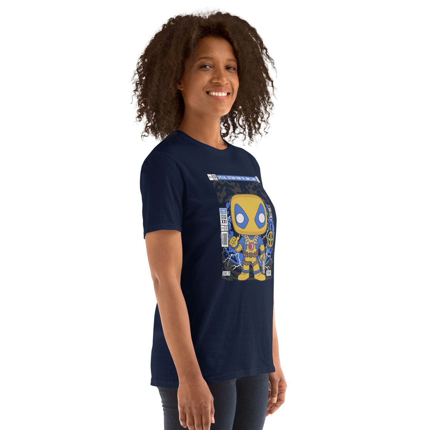 Deadpool Yellow Cotton Unisex T-Shirt