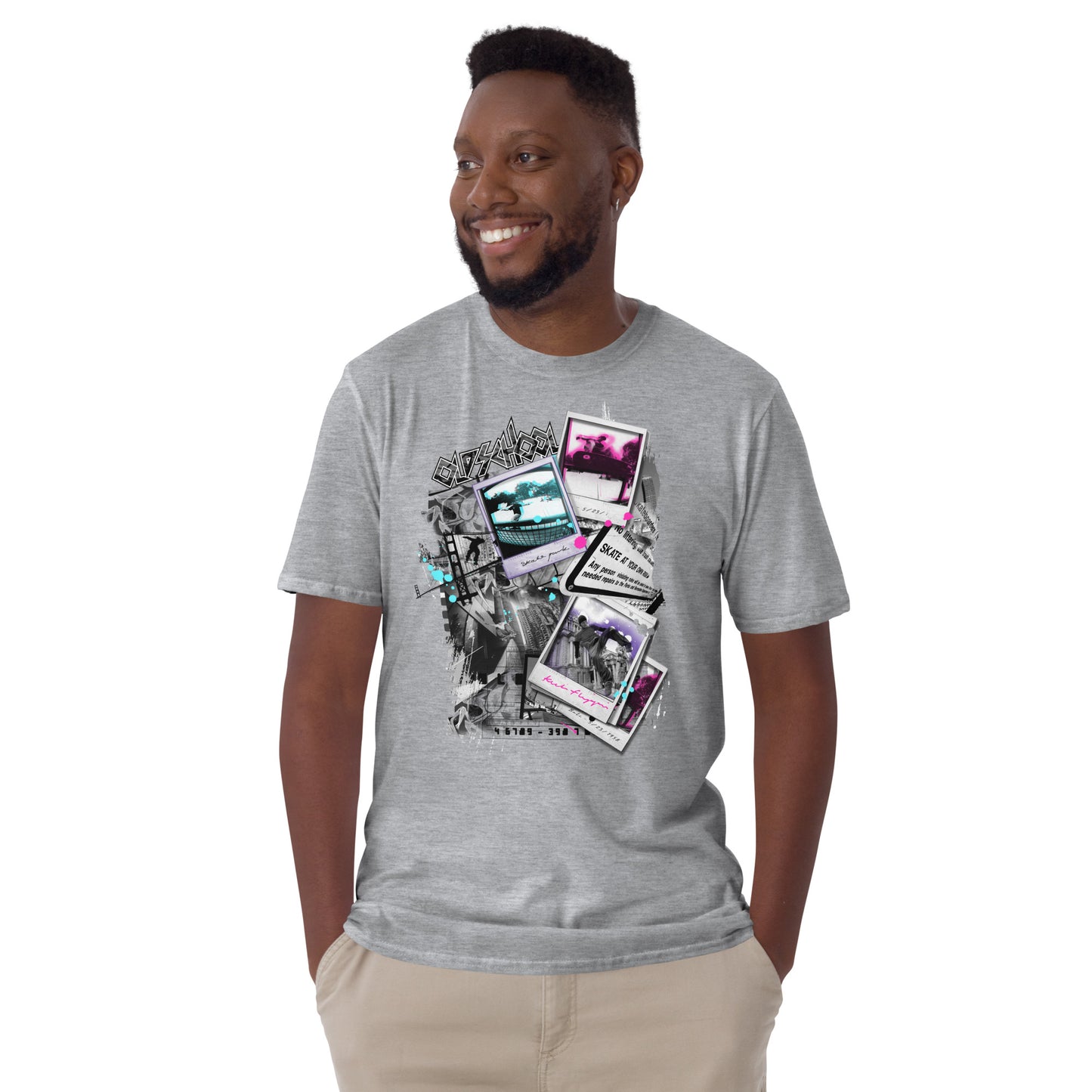 Old School Montage Cotton Unisex T-Shirt