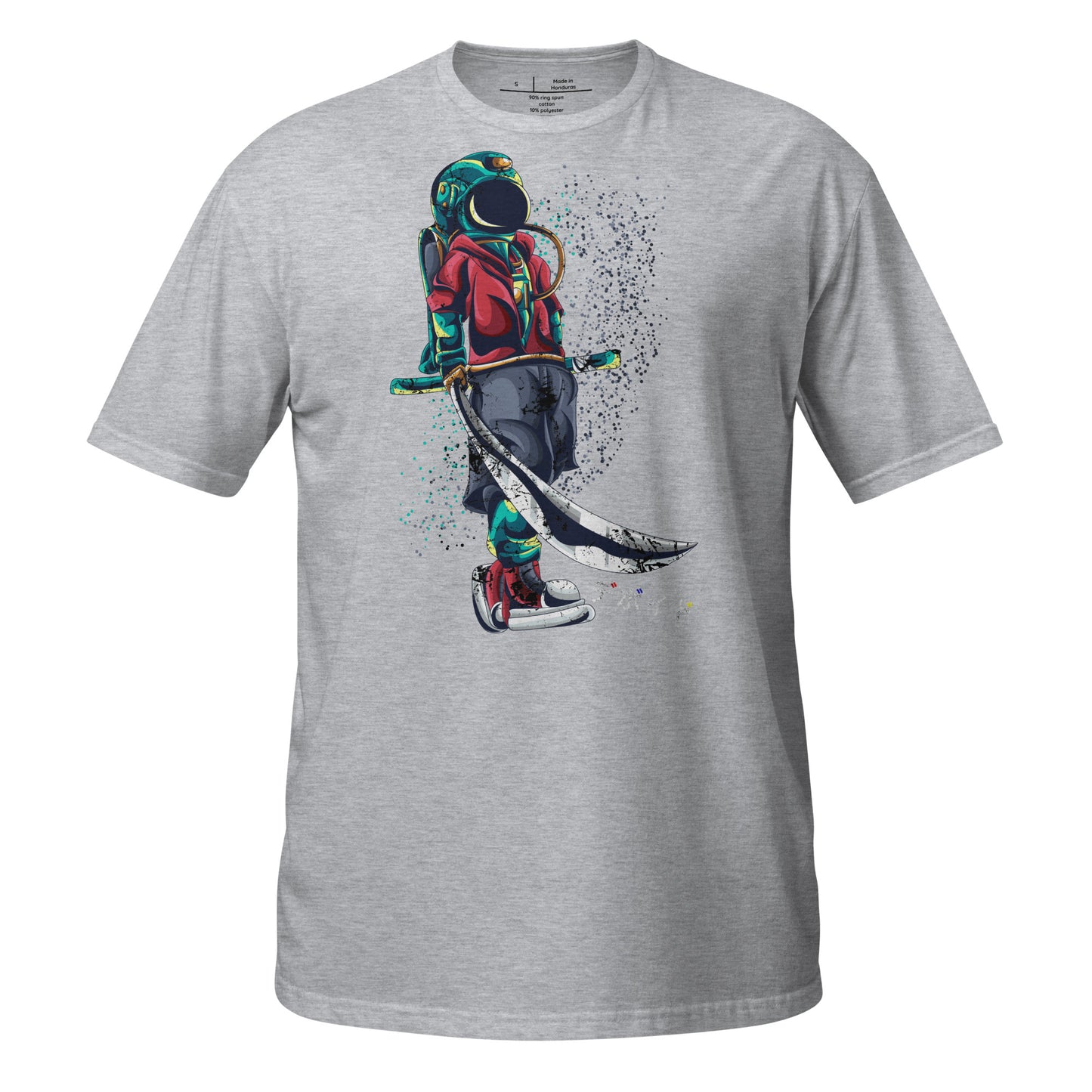 Samurai Space Hippie - Drawn Cotton Unisex T-Shirt