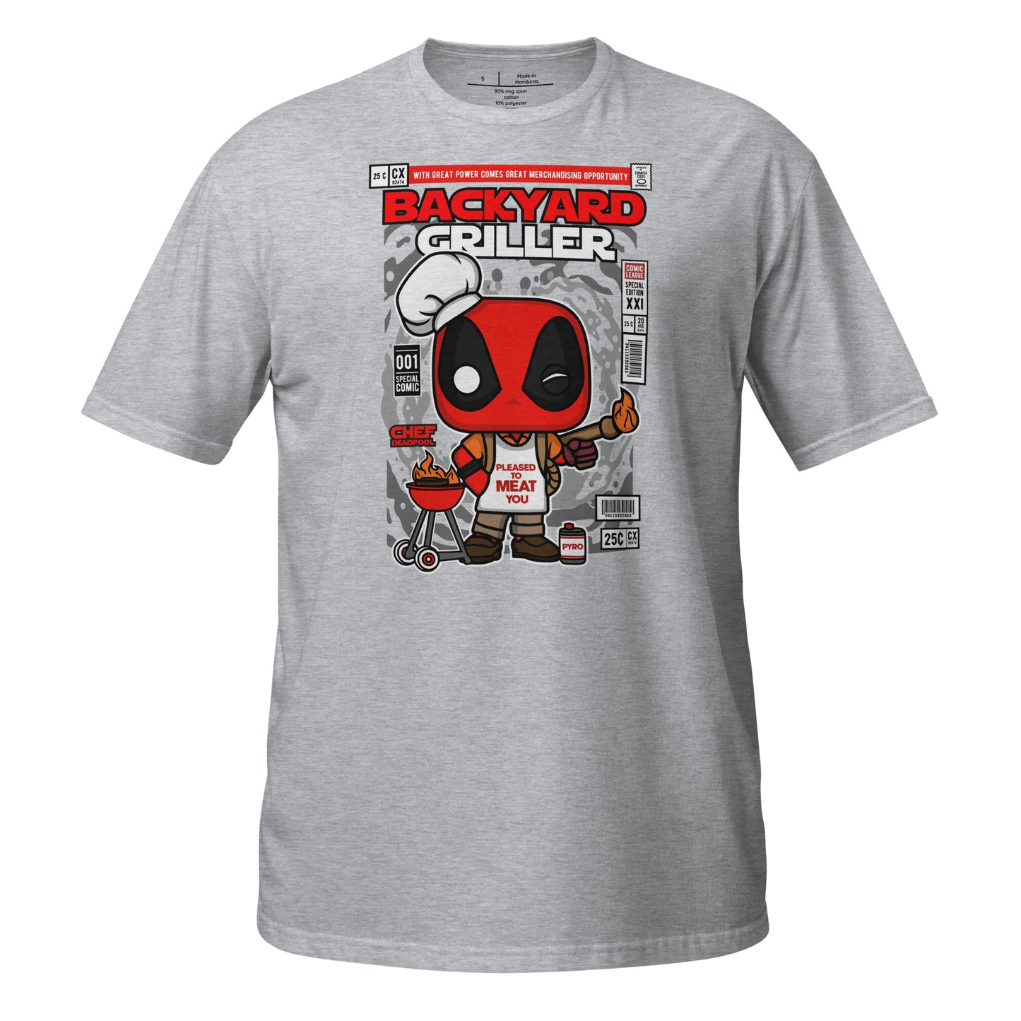 Deadpool Backyard Griller Cotton Unisex T-Shirt