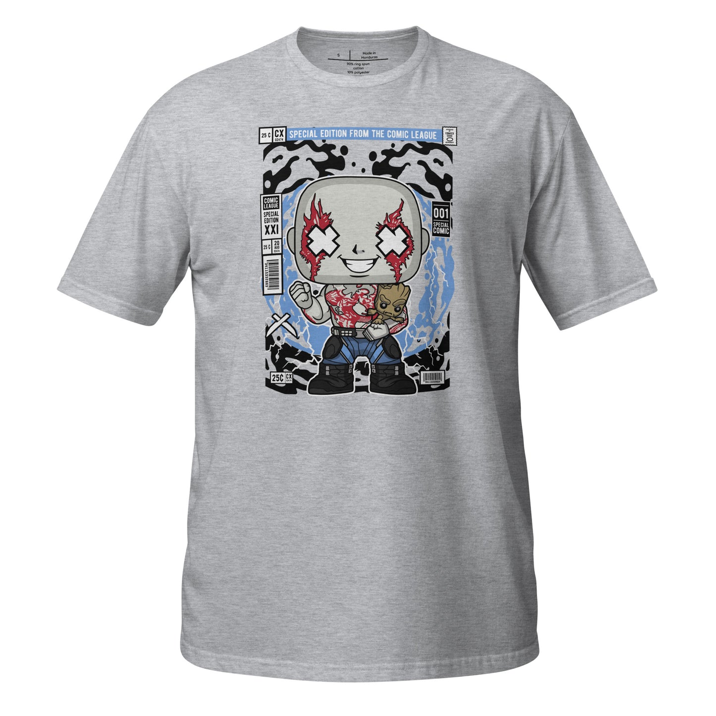 Drax With Groot Cotton Unisex T-Shirt