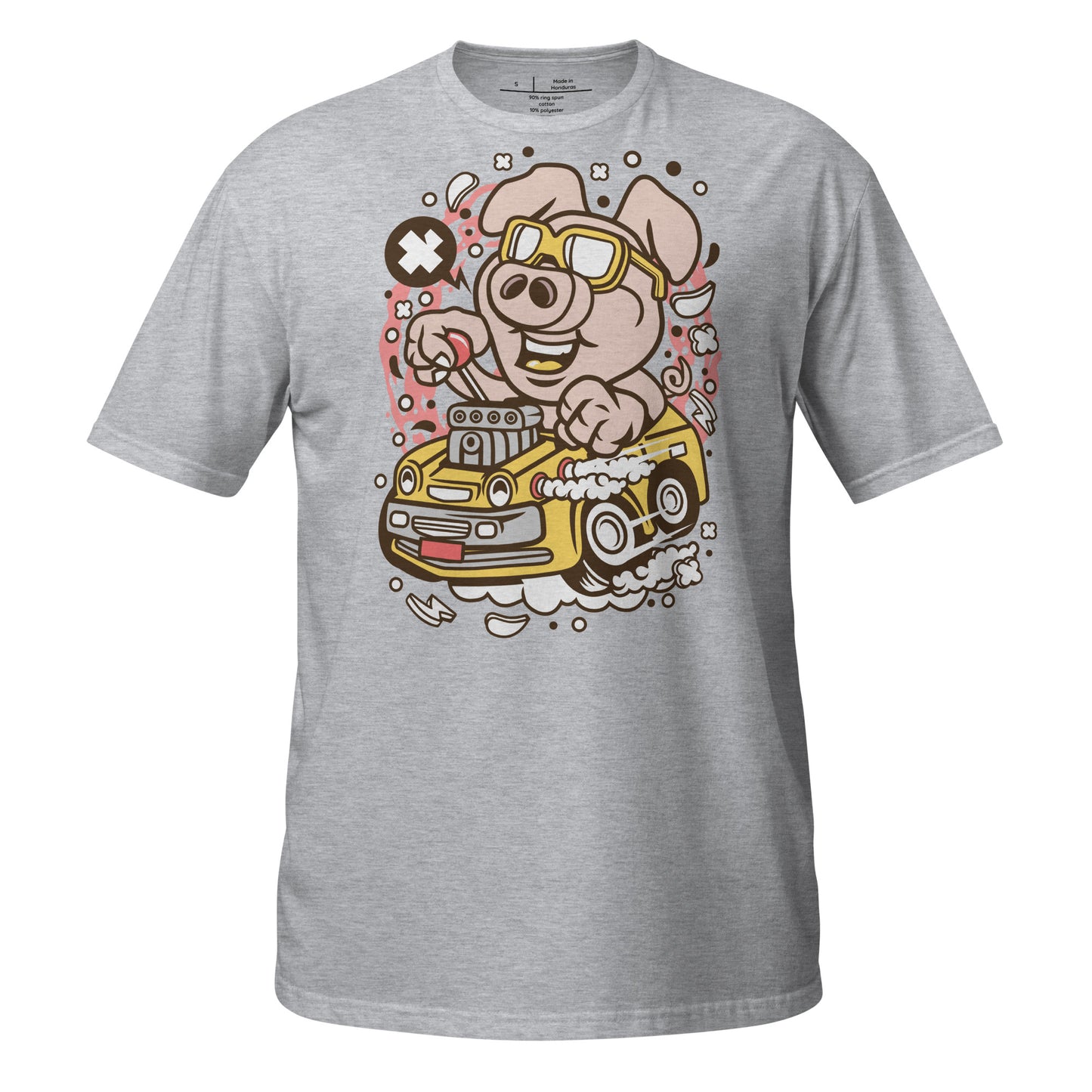 HotRod Oinker Cotton Unisex T-Shirt