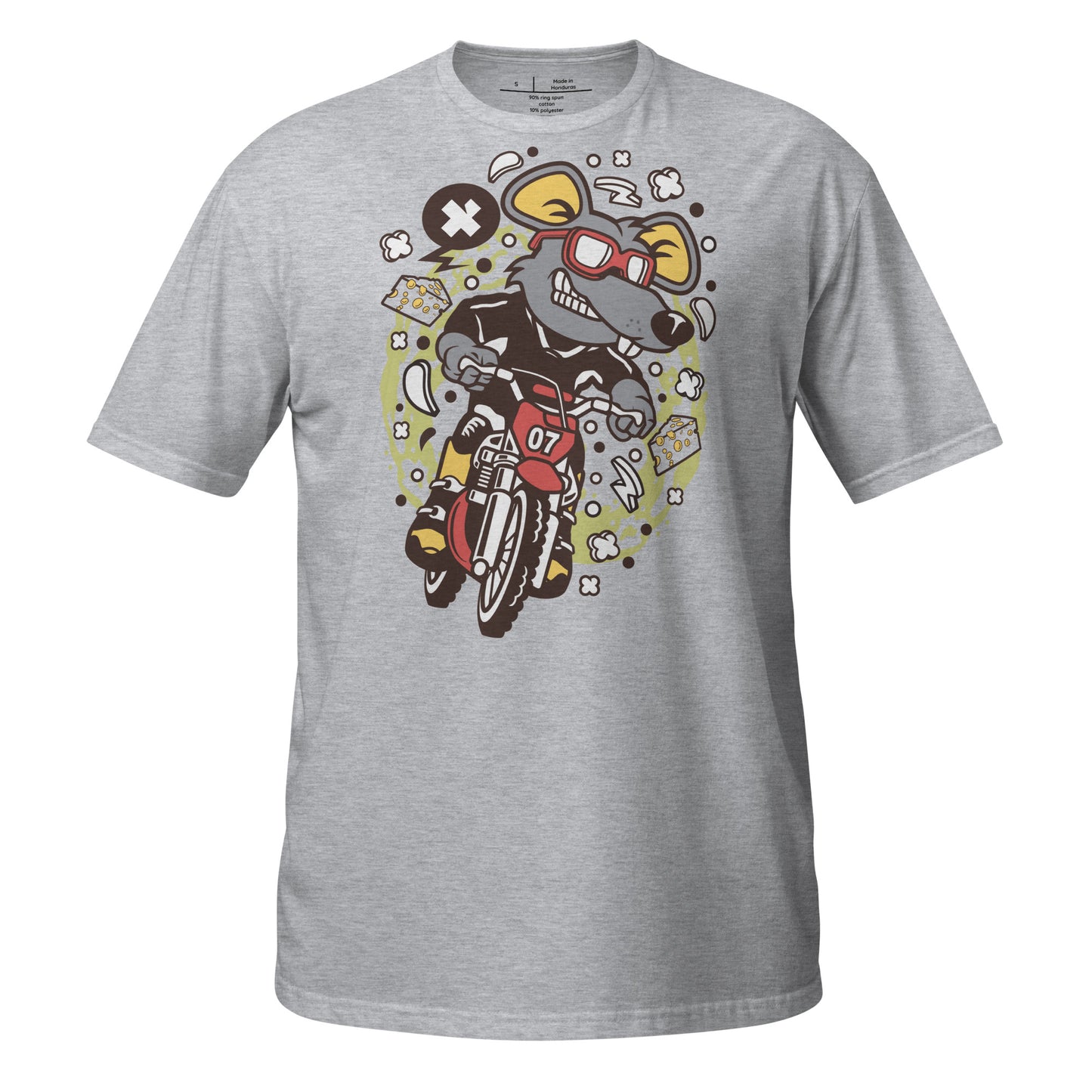 Motorcross Rabid Rat Cotton Unisex T-Shirt