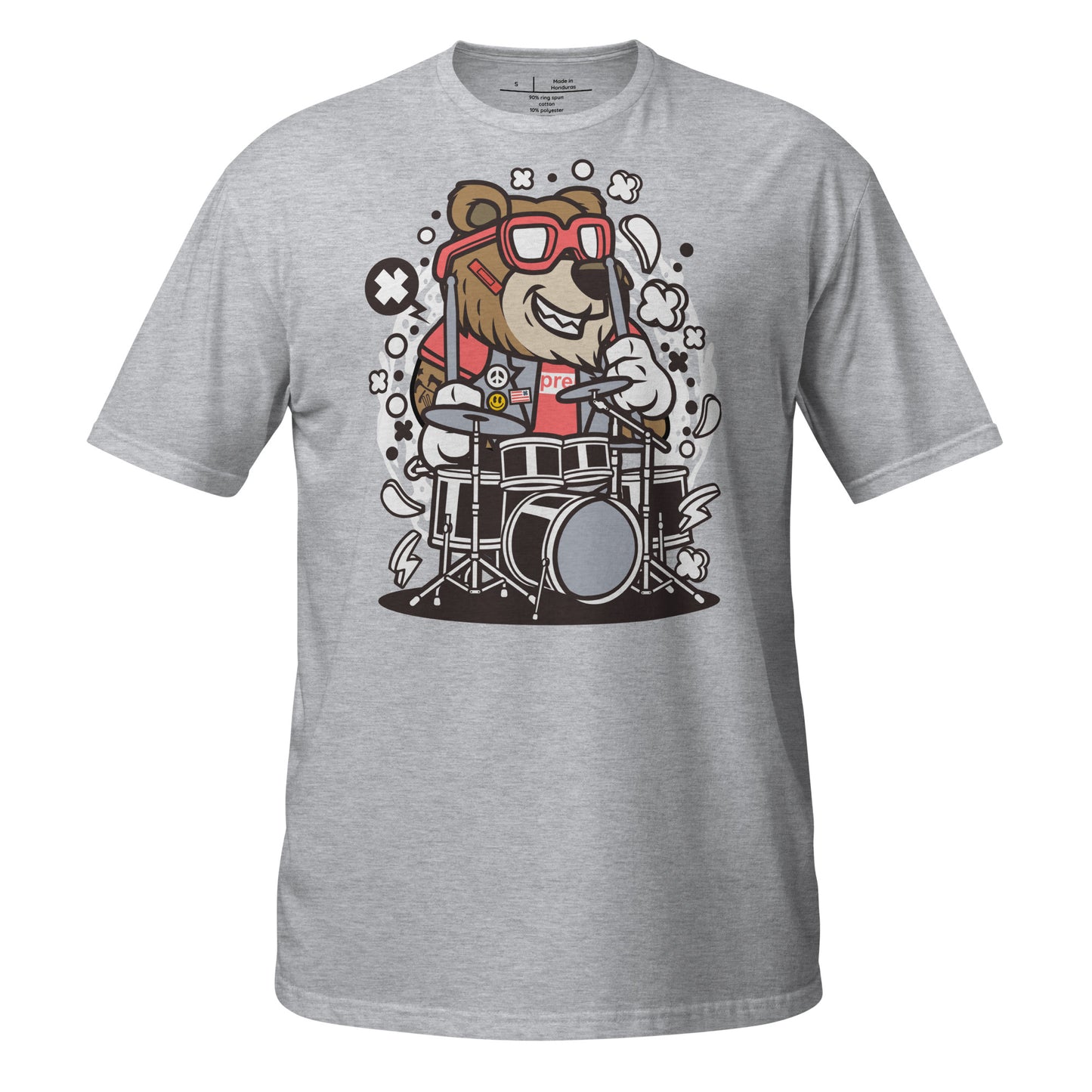 Grizzle-e Drummer Cotton Unisex T-Shirt