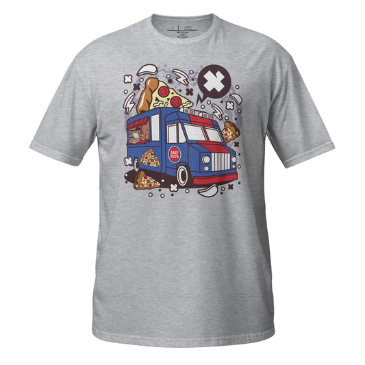 Pizza Wheels Cotton Unisex T-Shirt